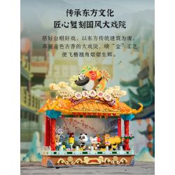 PANTASY 86514 KUNG FU PANDA PHIM bộ đồ chơi xếp lắp ráp ghép mô hình Movie & Game KUNGFU THEATER Phim Và Trò Chơi 1000 khối