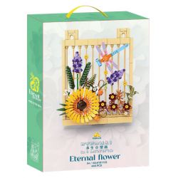 Kazi KY81125 81125 NGÔN NGỮ CỦA CÁC LOÀI HOA TRANH TƯỜNG VĨNH CỬU VÀ CÔN TRÙNG bộ đồ chơi xếp lắp ráp ghép mô hình Arts & Crafts 444 khối