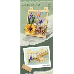 Kazi KY81125 81125 NGÔN NGỮ CỦA CÁC LOÀI HOA TRANH TƯỜNG VĨNH CỬU VÀ CÔN TRÙNG bộ đồ chơi xếp lắp ráp ghép mô hình Arts & Crafts 444 khối