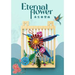 Kazi KY81126 81126 TRANH TƯỜNG NGÔN NGỮ HOA VĨNH CỬU VÀ CHIM bộ đồ chơi xếp lắp ráp ghép mô hình Arts & Crafts 315 khối