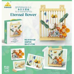 Kazi KY81128 81128 NGÔN NGỮ CỦA CÁC LOÀI HOA TRANH TƯỜNG VĨNH CỬU VÀ CÔN TRÙNG bộ đồ chơi xếp lắp ráp ghép mô hình Arts & Crafts ETERNAL FLOWER 354 khối