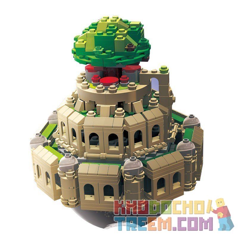 XINGBAO XB-05001 05001 XB05001 non  HỘP NHẠC LÂU ĐÀI BAY LAPUTA ĐỘNG CƠ PIN bộ đồ chơi xếp lắp ráp ghép mô hình Creator CASTLE IN THE SKY Sáng Tạo 1179 khối