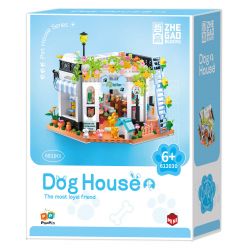 ZHEGAO 612030 NGÔI NHÀ THÚ CƯNG DỄ THƯƠNG CHO CHÓ WANGWANG bộ đồ chơi xếp lắp ráp ghép mô hình DOG HOUSE THE MOST LOYAL FRIEND 681 khối
