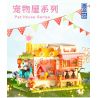 ZHEGAO 612031 CABIN THÚ CƯNG DỄ THƯƠNG CỦA HAKIMI bộ đồ chơi xếp lắp ráp ghép mô hình CAT HOUSE GIVE CATS WARM HOME 687 khối