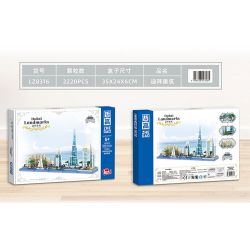ZHEGAO LZ8316 8316 KIẾN TRÚC DUBAI bộ đồ chơi xếp lắp ráp ghép mô hình Architecture DUBAI LANDMARKS Công Trình Kiến Trúc 2220 khối