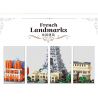 ZHEGAO LZ8317 8317 KIẾN TRÚC PHÁP bộ đồ chơi xếp lắp ráp ghép mô hình Architecture FRENCH LANDMARKS Công Trình Kiến Trúc 2462 khối