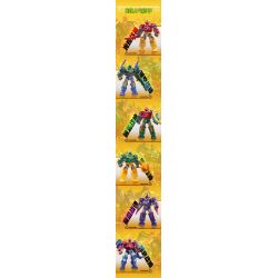 WISE BLOCK AULDEY 580881 TẬP HỢP ANH HÙNG PHI ĐỘI LƯỢNG TỬ MECHA FRENZY bộ đồ chơi xếp lắp ráp ghép mô hình