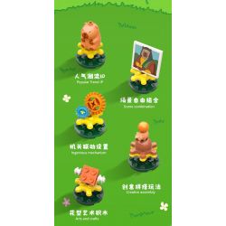 JIALE SPECIAL 54001 CUỘC SỐNG HÀNG NGÀY Ở KAPIBALA THỜI GIAN GIẢI TRÍ bộ đồ chơi xếp lắp ráp ghép mô hình CAPYBARA'S DAILY LIFE 236 khối