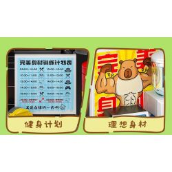 JIALE SPECIAL 54001 CUỘC SỐNG HÀNG NGÀY Ở KAPIBALA THỜI GIAN GIẢI TRÍ bộ đồ chơi xếp lắp ráp ghép mô hình CAPYBARA'S DAILY LIFE 236 khối