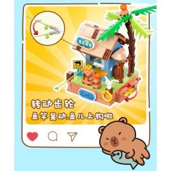 JIALE SPECIAL 54001 CUỘC SỐNG HÀNG NGÀY Ở KAPIBALA THỜI GIAN GIẢI TRÍ bộ đồ chơi xếp lắp ráp ghép mô hình CAPYBARA'S DAILY LIFE 236 khối