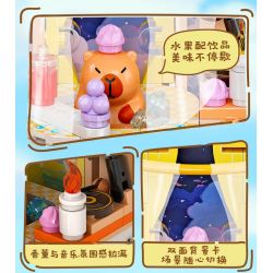 JIALE SPECIAL 54003 CUỘC SỐNG HÀNG NGÀY CỦA KAPIBALA FAT HOUSE bộ đồ chơi xếp lắp ráp ghép mô hình CAPYBARA'S DAILY LIFE 193 khối