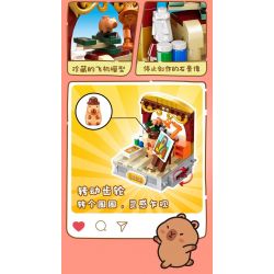 JIALE SPECIAL 54004 CUỘC SỐNG HÀNG NGÀY Ở KAPIBALA CÂU CÁ VÙNG NƯỚC GẶP KHÓ KHĂN bộ đồ chơi xếp lắp ráp ghép mô hình CAPYBARA'S DAILY LIFE 212 khối