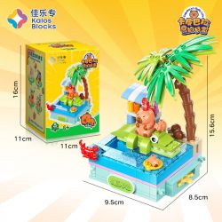 JIALE SPECIAL 54006 CUỘC SỐNG THƯỜNG NGÀY Ở KAPIBALA KHÔNG NGỒI YÊN NẾU CÓ CÁ SẤU bộ đồ chơi xếp lắp ráp ghép mô hình CAPYBARA'S DAILY LIFE 149 khối