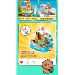 JIALE SPECIAL 54006 CUỘC SỐNG THƯỜNG NGÀY Ở KAPIBALA KHÔNG NGỒI YÊN NẾU CÓ CÁ SẤU bộ đồ chơi xếp lắp ráp ghép mô hình CAPYBARA'S DAILY LIFE 149 khối