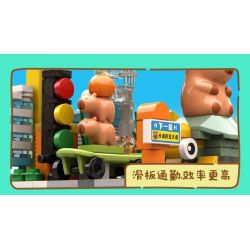JIALE SPECIAL 54007 CUỘC SỐNG HÀNG NGÀY CỦA KAPIBALA CỐ GẮNG HẾT SỨC ĐỂ LÀM GIÀU bộ đồ chơi xếp lắp ráp ghép mô hình CAPYBARA'S DAILY LIFE 150 khối