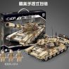 DOUBLEE CADA C61003 61003 non  XE TĂNG CHIẾN ĐẤU CHỦ LỰC T-90 1:10 tỷ lệ 1:10 bộ đồ chơi xếp lắp ráp ghép mô hình Military Army T-90 TANK Quân Sự Bộ Đội 1722 khối