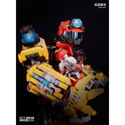 IBLOCK IB1101 1101 CITY DREAM HERO GIẢI CỨU VƯỢT RANH GIỚI bộ đồ chơi xếp lắp ráp ghép mô hình CITY DREAM HEROES 1240 khối