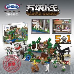 XINGBAO XB-09003 09003 XB09003 non  KHU CHỢ TRÊN CÂY bộ đồ chơi xếp lắp ráp ghép mô hình Minecraft BLOCK WORLD MYSTERIES OF BASE Game Xây Dựng 1114 khối