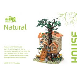 SMALL ANGLE JD039 NHÀ TRÊN CÂY BỐN MÙA bộ đồ chơi xếp lắp ráp ghép mô hình Creator NATURAL HOUSE Sáng Tạo 1711 khối