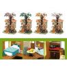 SMALL ANGLE JD039 NHÀ TRÊN CÂY BỐN MÙA bộ đồ chơi xếp lắp ráp ghép mô hình Creator NATURAL HOUSE Sáng Tạo 1711 khối
