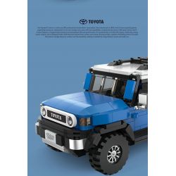 HAPPY BUILD SHINEYU XINYU PANGU PRO BLOCKS PB8806 8806 XE ĐỊA HÌNH TOYOTA CRUISER FJ40 bộ đồ chơi xếp lắp ráp ghép mô hình Racers Đua Tốc Độ 622 khối