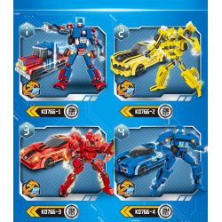 MINGDI LEIBAO K0766 0766 4 LOẠI CƠ CHẾ BIẾN HÌNH bộ đồ chơi xếp lắp ráp ghép mô hình Movie & Game Phim Và Trò Chơi 929 khối