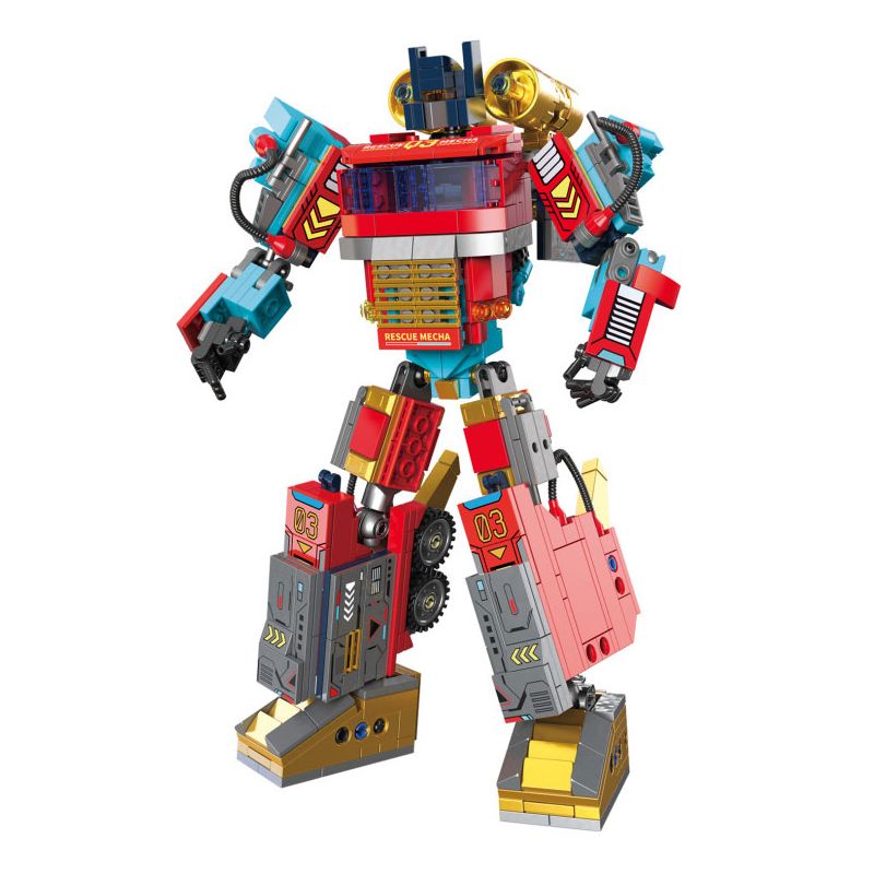 ZHEGAO 912027 CƠ KHÍ CỨU HỘ TOÀN CẦU bộ đồ chơi xếp lắp ráp ghép mô hình Movie & Game CIRCLE STAR RESCUE TEAM Phim Và Trò Chơi 745 khối