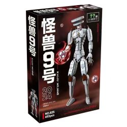 825 QUÁI VẬT SỐ 9 bộ đồ chơi xếp lắp ráp ghép mô hình Movie & Game KAIJU NO.9 Phim Và Trò Chơi 653 khối