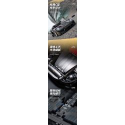 A CRUEL HIGH 24001 SIÊU XE PORSCHE 918 tỷ lệ 1:10 bộ đồ chơi xếp lắp ráp ghép mô hình Technic Kỹ Thuật Công Nghệ Cao Mô Hình Phương Tiện 1972 khối