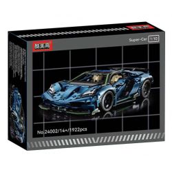A CRUEL HIGH 24002 SIÊU XE LAMBORGHINI CENTENNIAL BULL tỷ lệ 1:10 bộ đồ chơi xếp lắp ráp ghép mô hình Technic Kỹ Thuật Công Nghệ Cao Mô Hình Phương Tiện 1922 khối