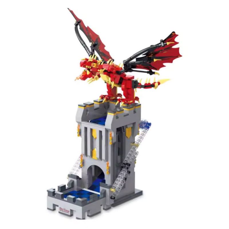 SMALL ANGLE JD046 THÁP XÚC XẮC THỜI TRUNG CỔ bộ đồ chơi xếp lắp ráp ghép mô hình DICE TOWER 1176 khối