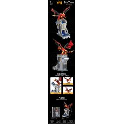 SMALL ANGLE JD046 THÁP XÚC XẮC THỜI TRUNG CỔ bộ đồ chơi xếp lắp ráp ghép mô hình DICE TOWER 1176 khối