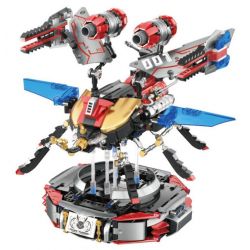 SMALL ANGLE JD048 BỌ CÁNH CỨNG CƠ KHÍ bộ đồ chơi xếp lắp ráp ghép mô hình FLYING WARRIOR 1320 khối