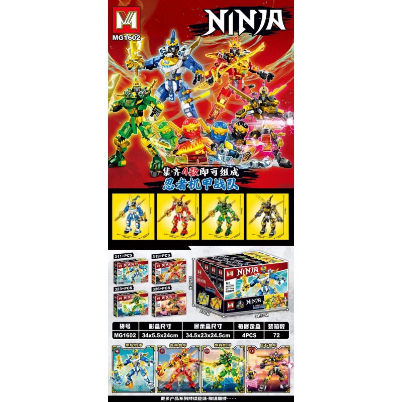 MG 1602 MÔ HÌNH MECHA 4 CHIẾN ĐẤU VỚI NHỆN HAI SÚNG bộ đồ chơi xếp lắp ráp ghép mô hình Super Heroes Siêu Nhân Anh Hùng 1279 khối