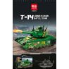 MINGDI LEIBAO K2053 2053 XE TĂNG CHIẾN ĐẤU CHỦ LỰC T-14 bộ đồ chơi xếp lắp ráp ghép mô hình Military Army T-14 ARMATA MAIN BATTLE TANK Quân Sự Bộ Đội 342 khối