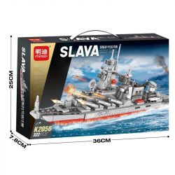 MINGDI LEIBAO K2056 2056 TUẦN DƯƠNG HẠM MOSKVA bộ đồ chơi xếp lắp ráp ghép mô hình Military Army SLAVA MOSKVA MISSILE CRUISER Quân Sự Bộ Đội 322 khối