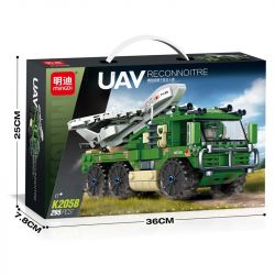 MINGDI LEIBAO K2058 2058 UAV HAI LOẠI MÁY BAY KHÔNG NGƯỜI LÁI TRINH SÁT VÀ CAN THIỆP bộ đồ chơi xếp lắp ráp ghép mô hình Military Army UAV RECONNOITRE Quân Sự Bộ Đội 295 khối