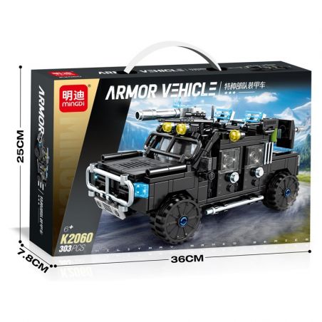 MINGDI LEIBAO K2060 2060 XE BỌC THÉP CỦA LỰC LƯỢNG ĐẶC BIỆT bộ đồ chơi xếp lắp ráp ghép mô hình Military Army ARMOR VEHICLE Quân Sự Bộ Đội 303 khối