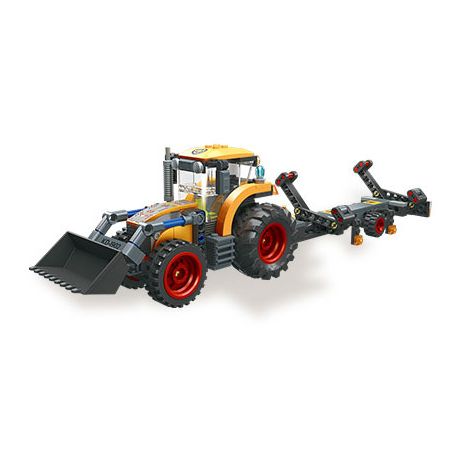 JIESTAR 59225 MÁY XÚC NÔNG NGHIỆP bộ đồ chơi xếp lắp ráp ghép mô hình City AGRICULTURAL WHEEL LOADER Thành Phố 250 khối
