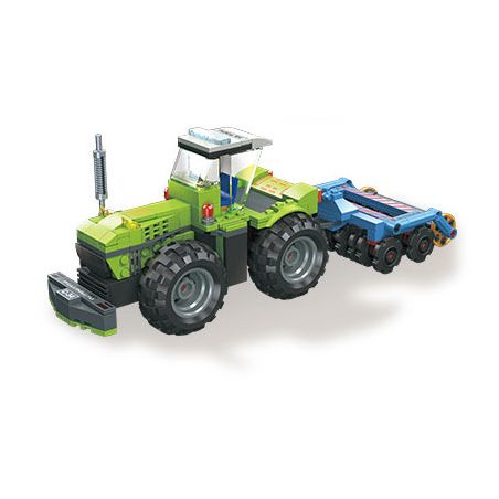 JIESTAR 59229 MÁY CẮT CỎ VÀ LÀM PHẲNG bộ đồ chơi xếp lắp ráp ghép mô hình City MOWER CRUSHER Thành Phố 299 khối