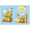 SEMBO 612221 CẢNH ĐƯỜNG PHỐ HAI TẦNG CỦA SPONGEBOB SQUAREPANTS BURGER HOUSE bộ đồ chơi xếp lắp ráp ghép mô hình Movie & Game HAMBURGER Phim Và Trò Chơi