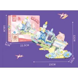 SEMBO 608080 TÀU LỢN ĐÓNG HỘP LULU bộ đồ chơi xếp lắp ráp ghép mô hình Movie & Game Phim Và Trò Chơi 239 khối