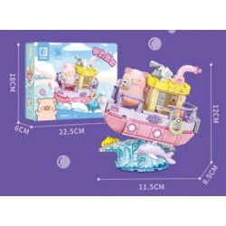 SEMBO 608081 TÀU LỢN ĐÓNG HỘP LULU bộ đồ chơi xếp lắp ráp ghép mô hình Movie & Game Phim Và Trò Chơi 235 khối