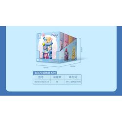 SEMBO 601572 KHÔNG GIAN VUI CHƠI VIEW PHỐ BỐN KHUNG HÌNH CUỘC SỐNG bộ đồ chơi xếp lắp ráp ghép mô hình 312 khối