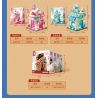 SEMBO 601574 QUÁN ĐẦY MÀU SẮC Ở GÓC PHỐ WONDERLAND COFFEE bộ đồ chơi xếp lắp ráp ghép mô hình 362 khối