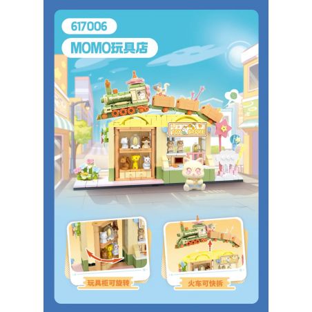 SEMBO 617006 CỬA HÀNG ĐỒ CHƠI MOMO bộ đồ chơi xếp lắp ráp ghép mô hình 440 khối