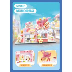 SEMBO 617007 QUÁN ĂN VẶT MOMO bộ đồ chơi xếp lắp ráp ghép mô hình 454 khối