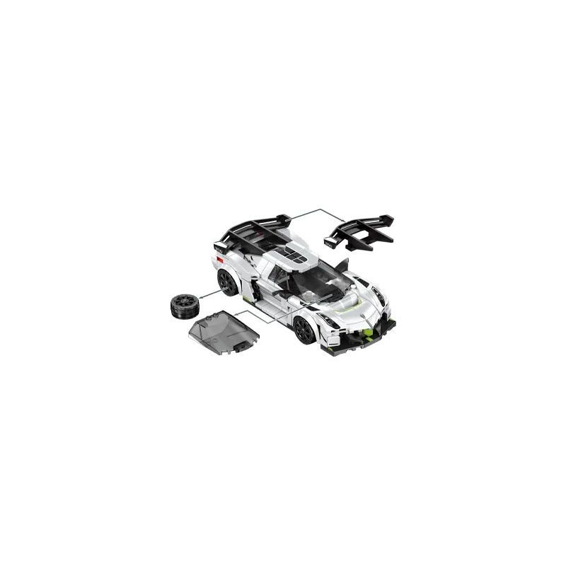 SEMBO 714542 THẾ GIỚI XE NỔI TIẾNG BK2 bộ đồ chơi xếp lắp ráp ghép mô hình Racers Đua Tốc Độ 313 khối