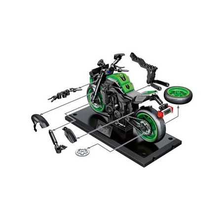 SEMBO 714548 THẾ GIỚI XE NỔI TIẾNG MÁY BK2 bộ đồ chơi xếp lắp ráp ghép mô hình Racers Đua Tốc Độ 251 khối