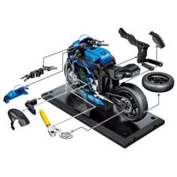 SEMBO 714549 THẾ GIỚI XE NỔI TIẾNG MÁY BK2 bộ đồ chơi xếp lắp ráp ghép mô hình Racers Đua Tốc Độ 245 khối